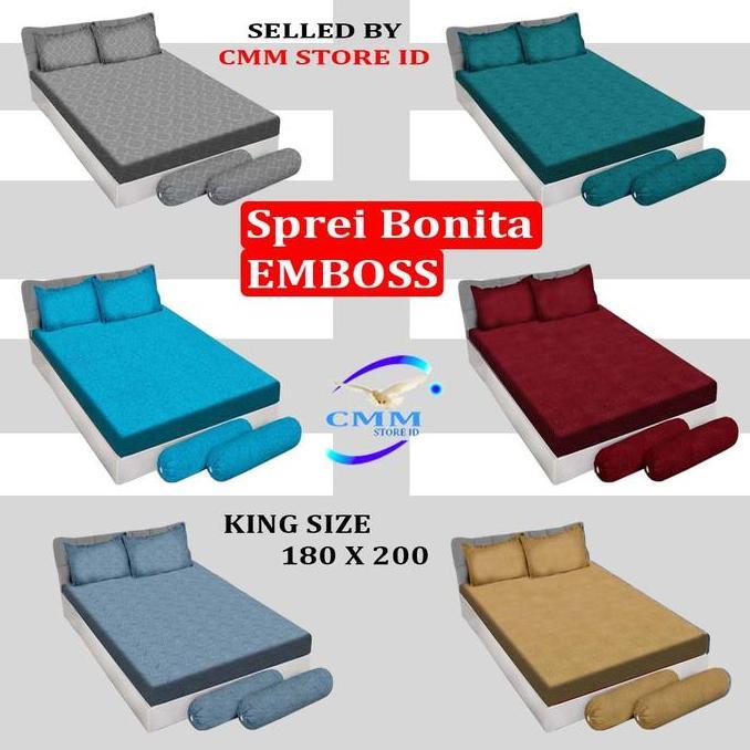 Sprei Bonita 180x200 Sprei 160x200 Bonita Motif Embos Original