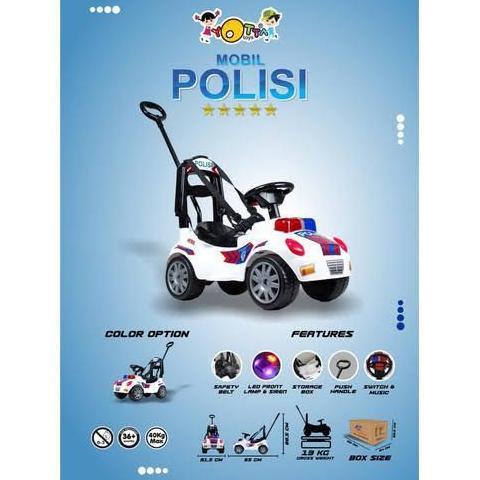 URCHILEST Yotta mobil mainan polisi ride on