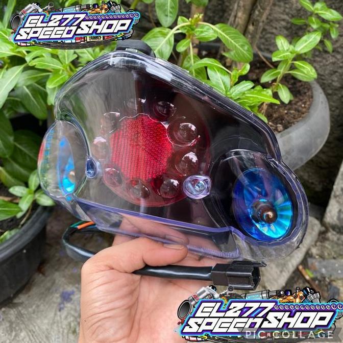 NOICHERS STOPLAMP LAMPU STOP JUPITER Z LED 2006 - 2010 SMOKE HITAM LAMPU STOP BELAKANG JUPITER Z BUR