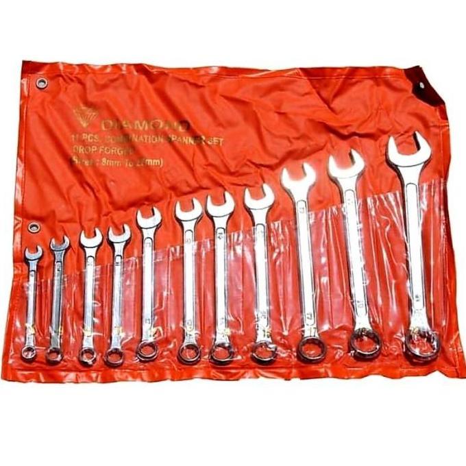 YOUWESTLA Kunci Ring Pas DIAMOND Set 11 pcs 8-22-24 Lengkap kunci 1 set lengkap