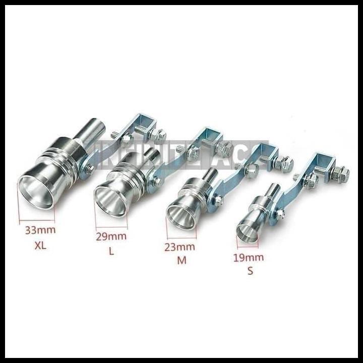 TERLARIS FAKE TURBO WHISTLER SOUND LARGE MUFFLER MOBIL RACING UNIVERSAL MODIF 