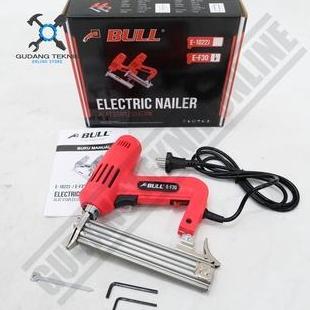 PIXKO (BULL E-F30 LISTRIK) Mesin Staples Paku Tembak LISTRIK BULL F30 / ELEKTRIC Nailer Gun BULL F 3