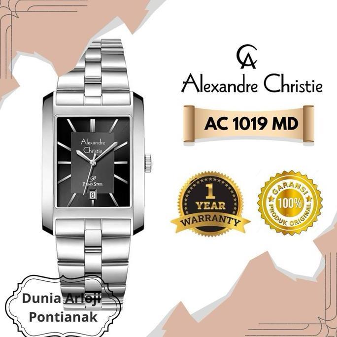 Terlaris [Dunia Arloji Pontianak] Ac 1019 Jam Tangan Alexandre Christie Seri Ac 1019 Kaca Stainless 
