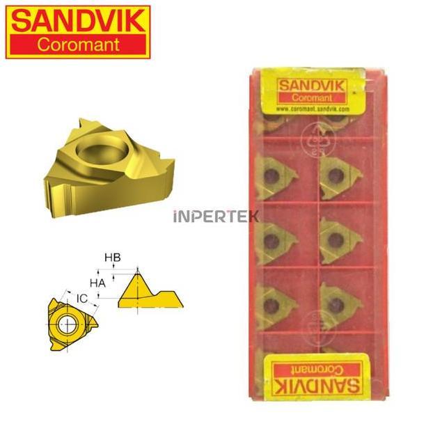 VIST Insert R166.OL 16AC01F SANDVIK Pahat Bubut R166 OL16 AC01F Ulir Dalam