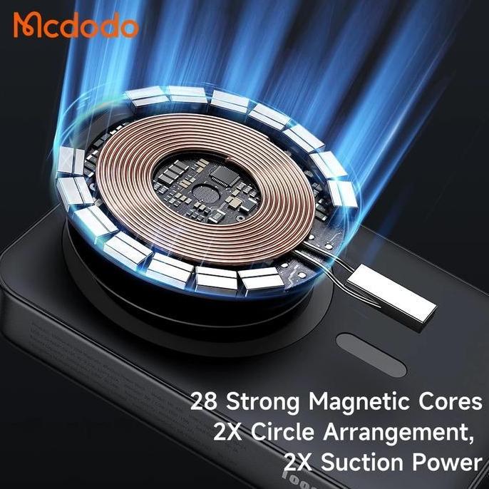 MCDODO PowerBank Magsafe For iPhone 11 12 13 14 15 Wireless Fast Charging 15W 10000Mah Terlaris