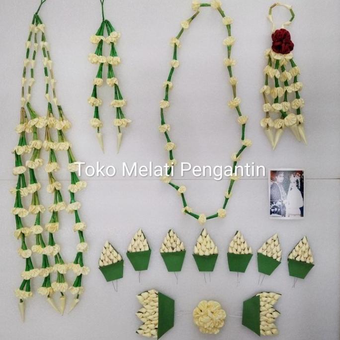 Bunga Ronce Melati Pengantin Imitasi Palsu Sunda Mayang LT