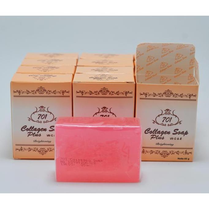 [1 LUSIN] Sabun Collagen 701 Plus Vit C & E Brightening Original BPOM / Sabun Colagen Collagen Pemut