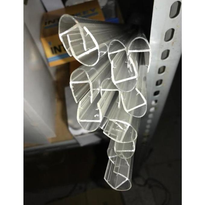 Antimateri- Clip Seal D 2 Arah / Glass Clip Seal / Seal Pintu Kaca