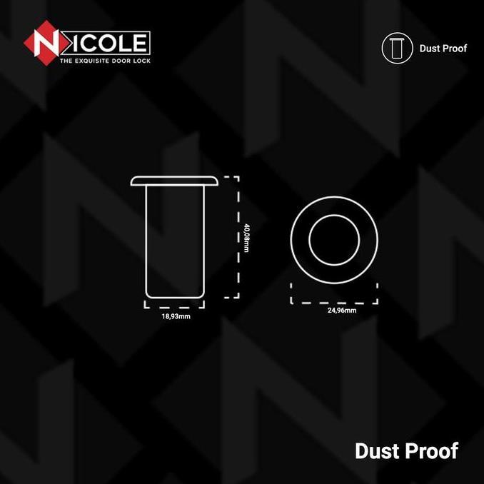 Antimateri- Grendel Tanam Pintu 6" + 12" Grendel Slot Pintu Flush Bolt