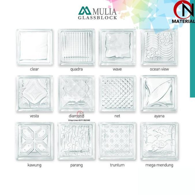 Antimateri- Glass Block Diamond Mulia