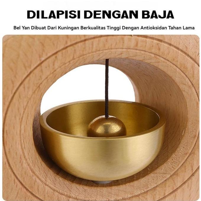 Yxyg- Bel Lonceng Pintu/Bel Pintu Kayu Bel Dekorasi Ramadan Pintu Rumah Magnetik Beech Bel Lonceng P