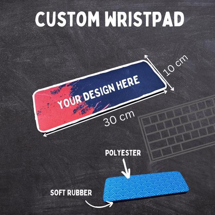 Xfour- Custom Gaming Wrist Rest / Wrist Pad / Wristrest / Wristpad