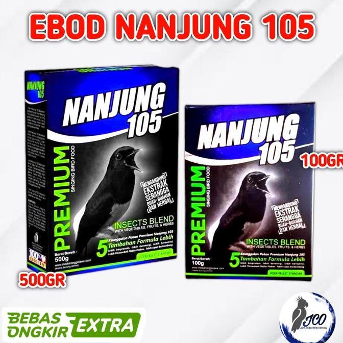 Fugl- Pur Burung Nanjung 105 Voer Pelet Ebod Jaya Pakan Burung Nanjung