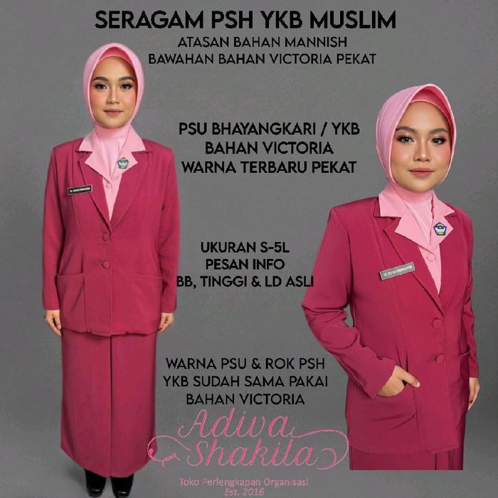 Bisa Cod - Adiva- Jas Psu Bhayangkari | Psh Ykb  Bahan Mannish Sudah Jahit Pola Terbaru Lebih Slim F