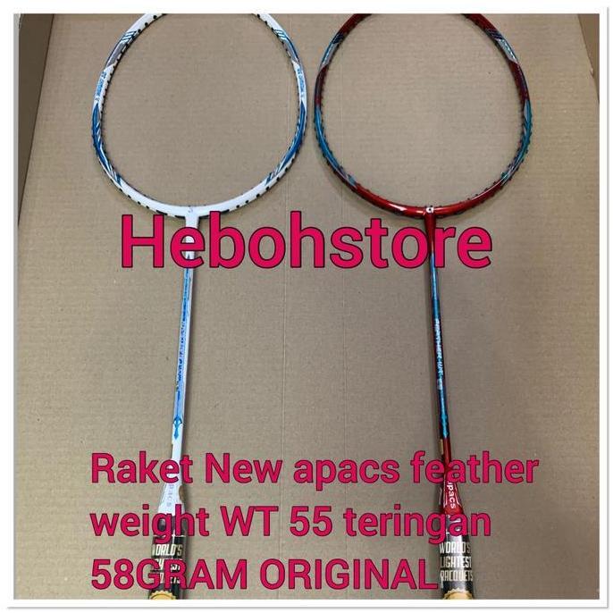 IRMAZUKI81 - RAKET BADMINTON NEW APACS FEATHER WT.55 NANOTEC KUAT 35 LBS BERAT 58GR