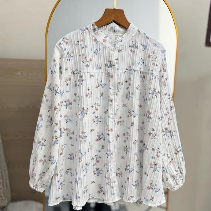 Premium Crinkle Motif Rose | VELLA Blouse Crinkle TM