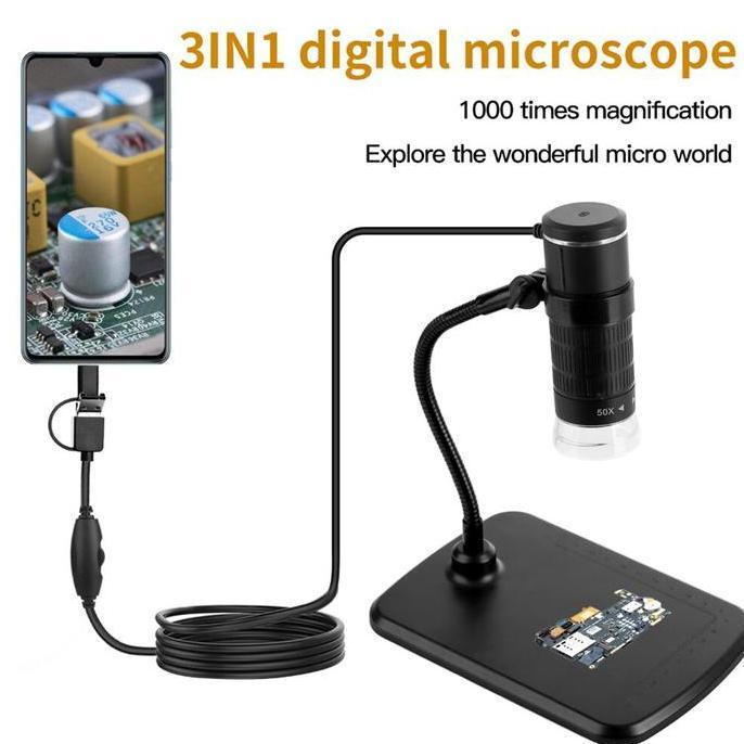 TERBARU - mikroskop digital USB komputer laptop netbook zoom 1000X 8led