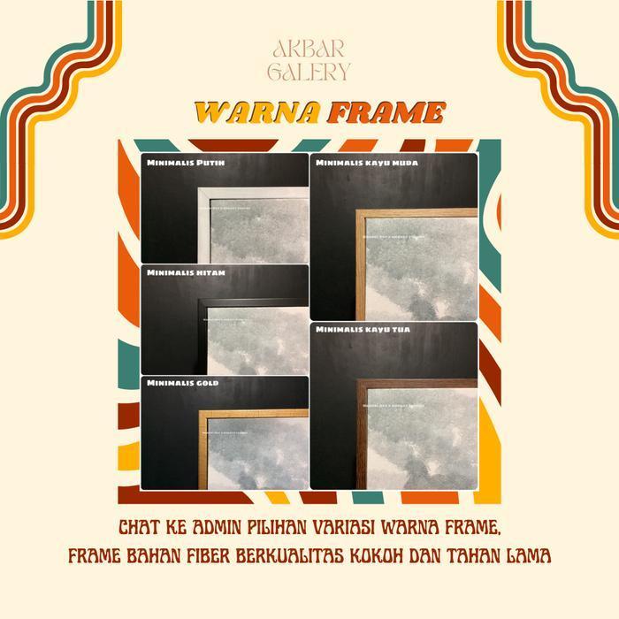 Lukisan Bunga abstrak dinding kamar tidur