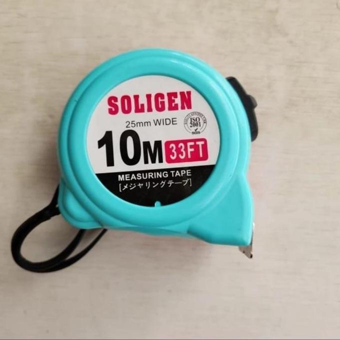 Hiyahiya- Meteran Soligen 10 Meter / Meteran Tukang 10M / Meteran Bagus Slg