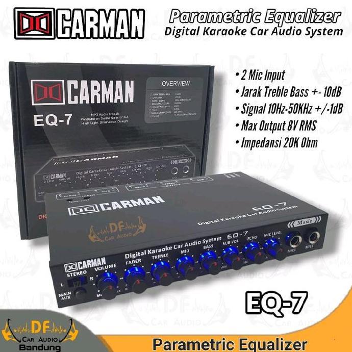 BEBAS ONGKIR - Parametrik EQ MIC Karaoke Carman (NON USB) / Preamp Karaoke / Alat Karaoke Mobil