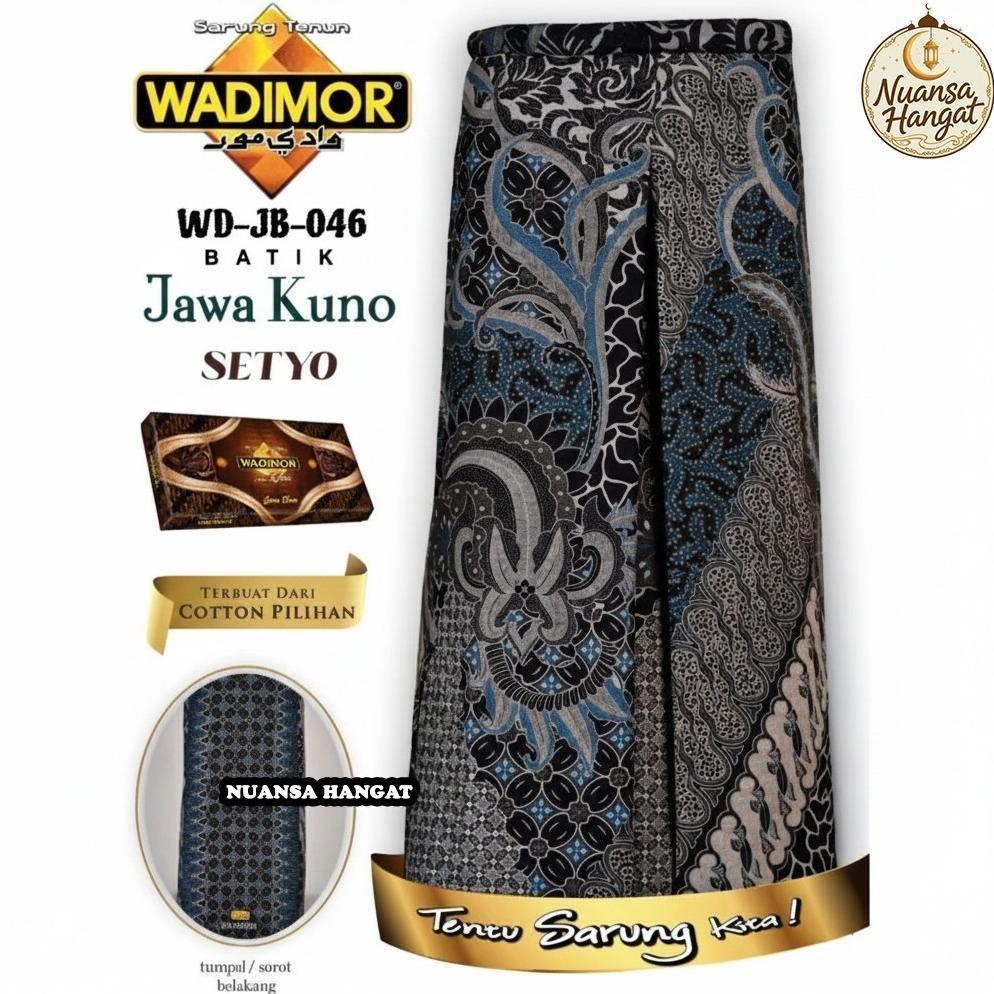 Sarung Wadimor Jawa Batik Wayang Nusantara Klasik Original Pria Dewasa Tenun Premium Berkualitas Tin