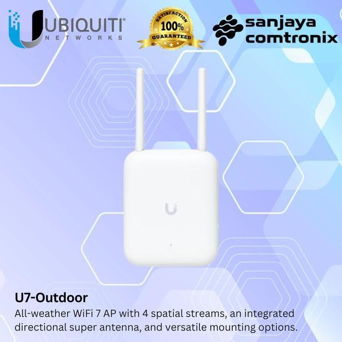 UBIQUITI U7-OUTDOOR UNIFI U7 OUTDOOR WIFI 7 AP ACCESS POINT BLUE ORIGINAL DAN TERPERCAYA