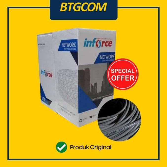 TERMURAH - KABEL LAN CAT 6 INFORCE 1 ROLL/305M M METER UTP CAT6 ETHERNET 1ROL