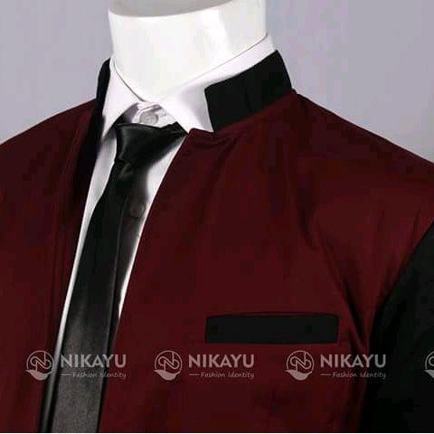 Bisa Cod - Blazer Rain Maroon - Jas Semi Formal Pria Slimfit Korea Pesta Casual Santai Gaul
