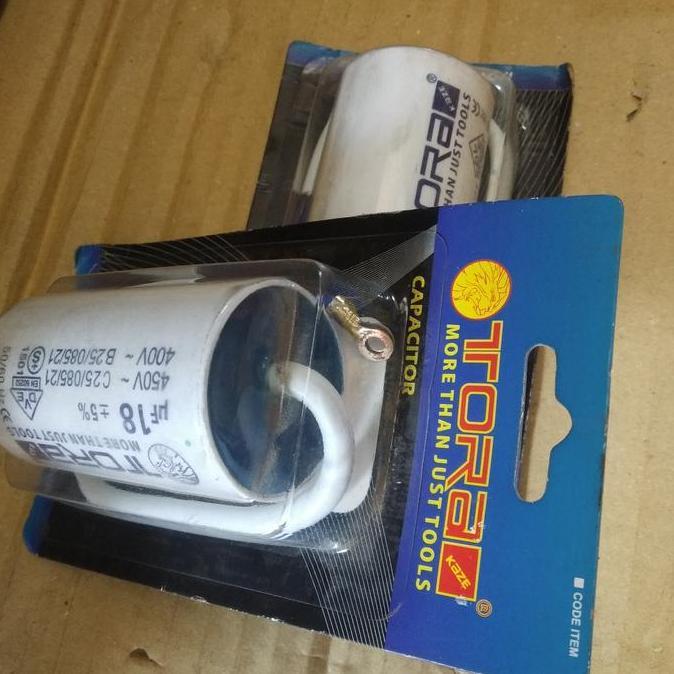 KAPASITOR 18UF CAPACITOR TORA READY STOCK