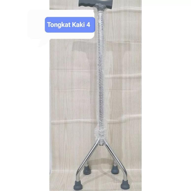 Tongkat Kaki 4 Sellaco Adjustable Tongkat Orang Tua Tongkat Jalan