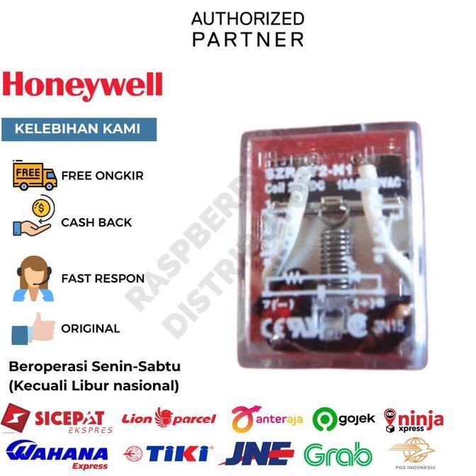 Honeywell Szr-Ly2-N1 Relay 12 Vdc Red Led 10 A Rating Siap Kirim