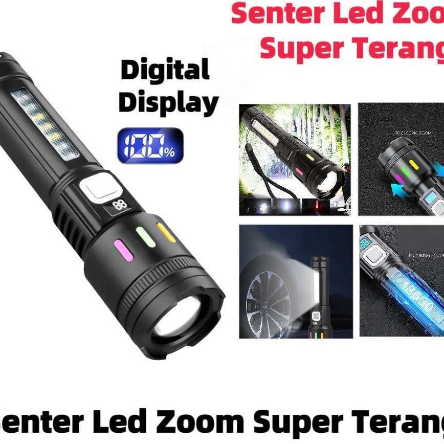 Senter  Led Super Terang / Senter Led Police Recharge / Senter Cas