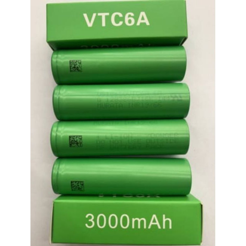 Battery Sony Vtc6A / Batre Sony Vtc 6A 3.6 V 18650 3000 Mah Batere Rechargerable