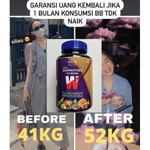 Obat Gemuk Badan W Penambah Berat Badan Penggemuk Badan Permanen Alami Paling Ampuh Dan Cepat Tanpa 