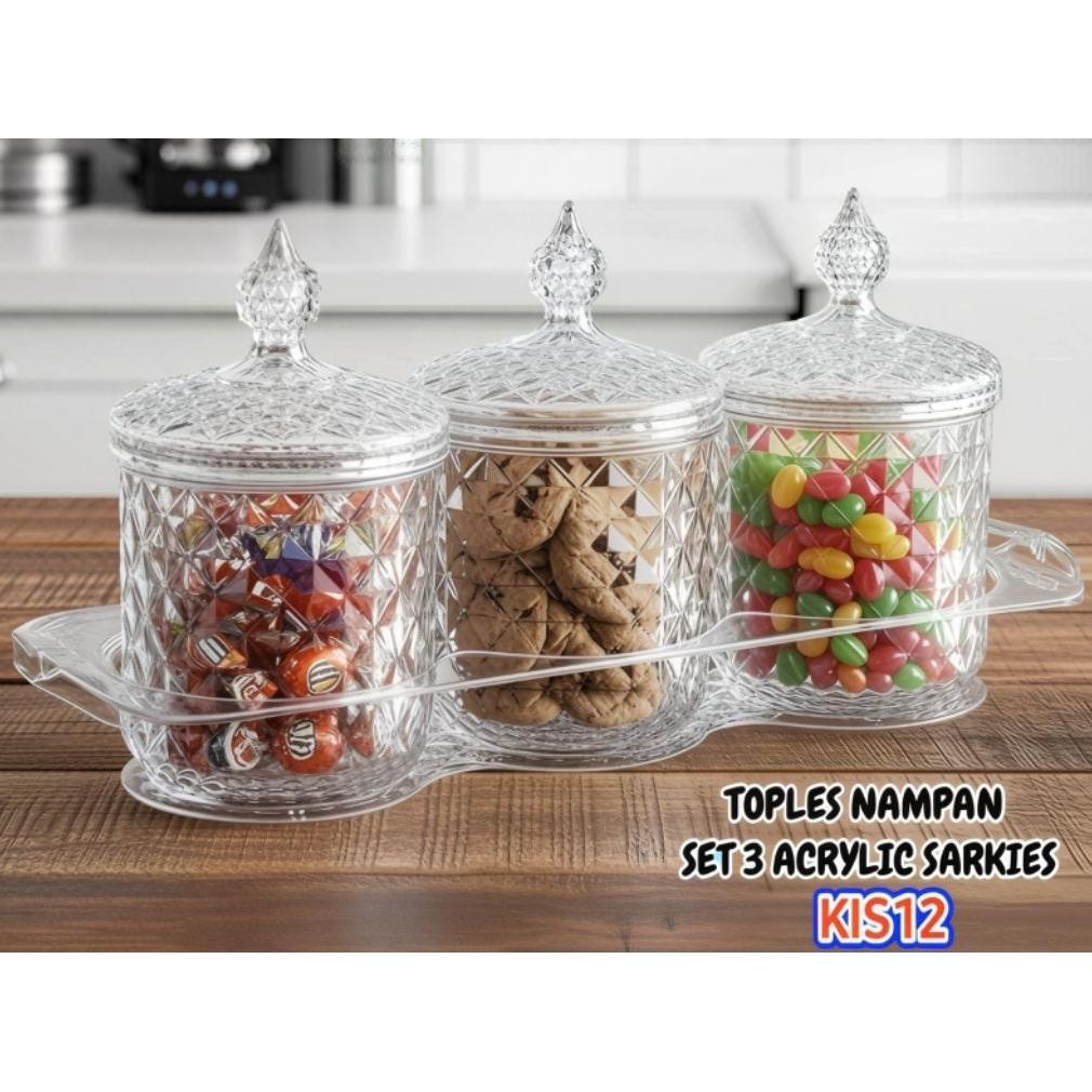 Limited Set Toples Diamond Acrylic, Toples Set Nampan , Toples Lebaran Aeste