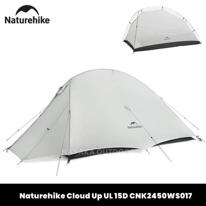 Terlaris Tenda Naturehike Cloud Up Ul 15D Cnk2450Ws017 Tenda Camping 2P 1P Ultralight Double Layer 2
