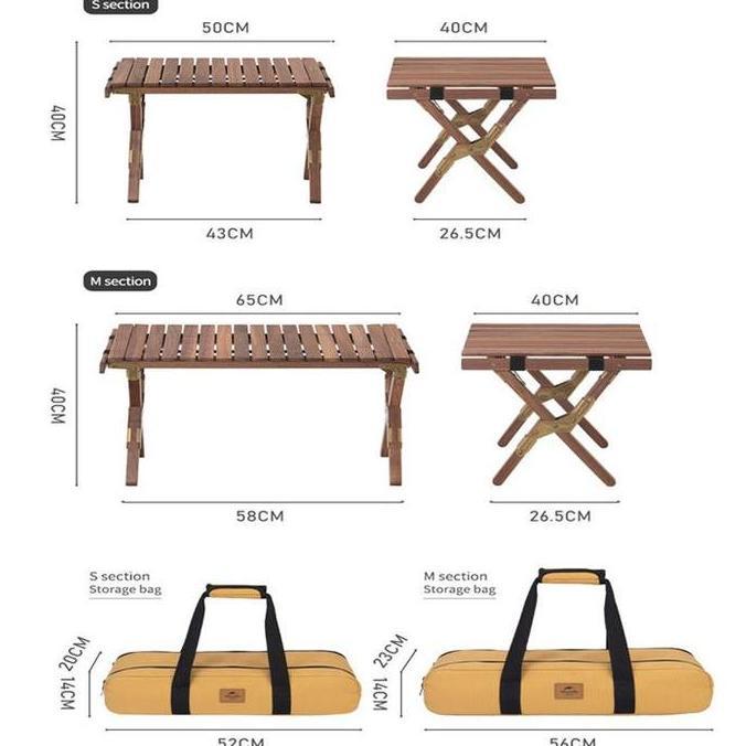 Terlaris Meja Lipat Naturehike Nh21Jj001 // Meja Camping Outdooor