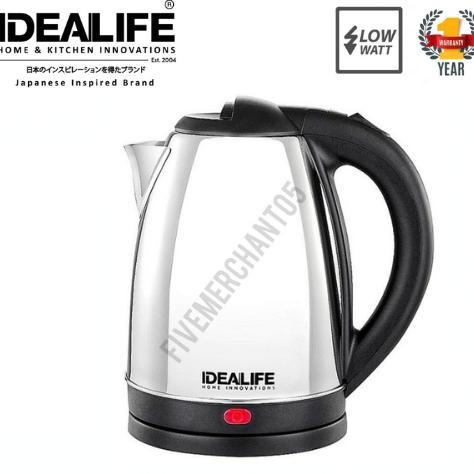 Teko Listrik Idealife IL 110 1,8 Liter Low Watt Electric Kettle IL-110 Pemanas Air Otomatis Ideal Li