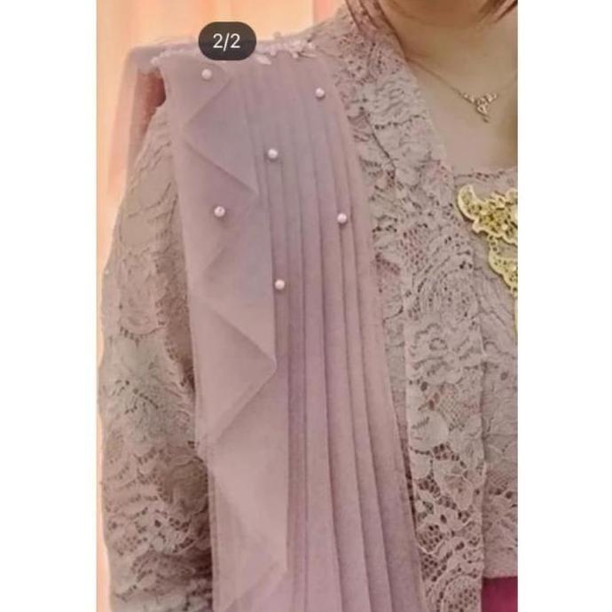 Trendy Slayer Pundak Kebaya Mutiara Tabur / Sayap Pundak / Selendang TI