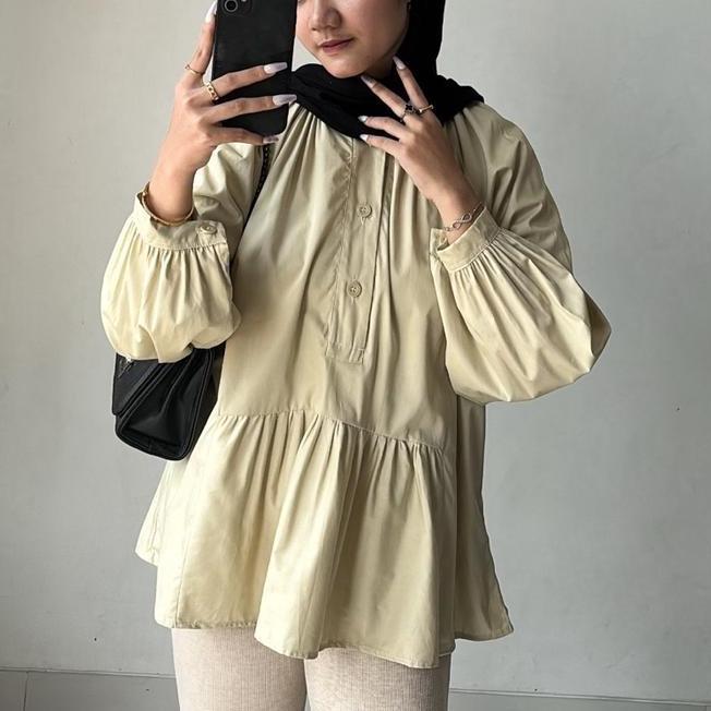 Lily Katun Poplin Lily Katun Poplin Blouse Panjang Atasan