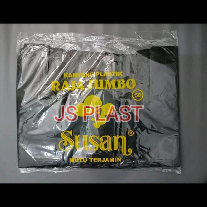 Iyakirim- Kantong Plastik 50 Hitam / Kantong Kresek 50 Hitam Jumbo - Kantong Plastik Jumbo Kresek