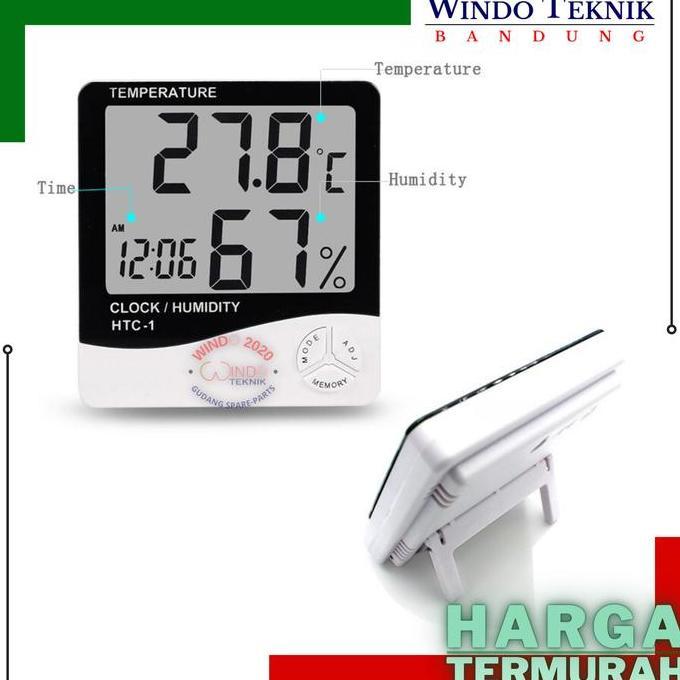 ALAT UKUR SUHU & JAM DIGITAL | PENGUKUR TEMPERATURE RUANGAN