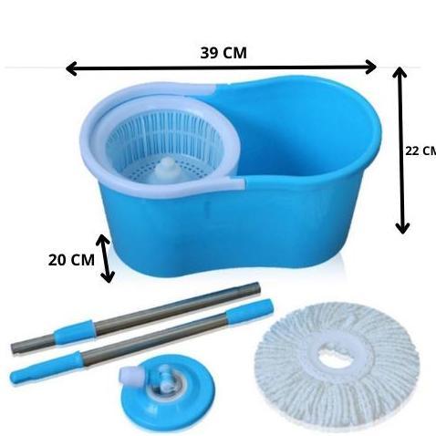 Alat Pel Lantai Putar Otomatis Super Bersih dan Ember Multifungsi /  Alat Pel Lantai Besar Spin Mop 