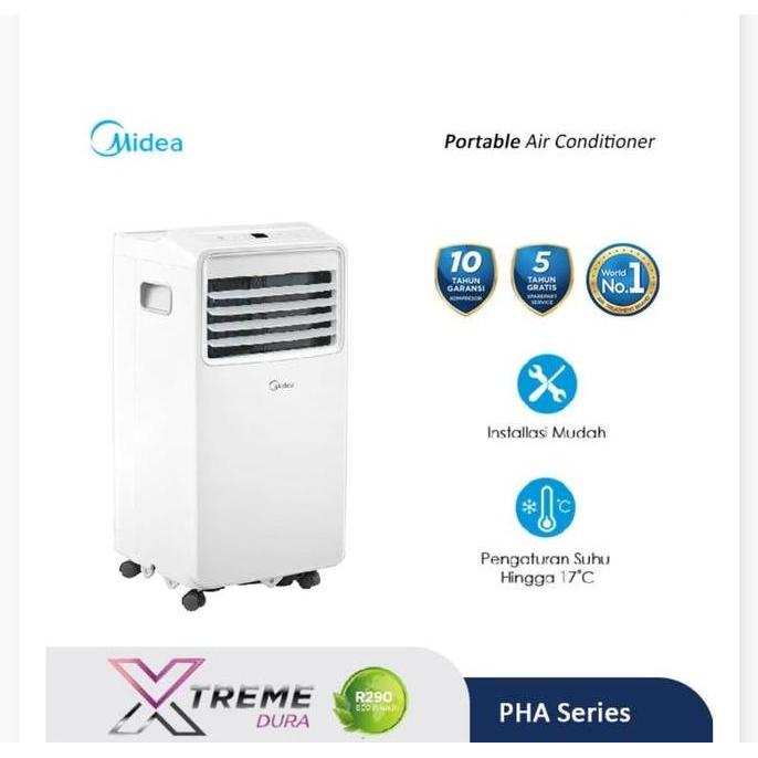 AC PORTABLE MIDEA 1PK/MIDEA AC PORTABLE 1 PK NEW SERIES BERGARANSI