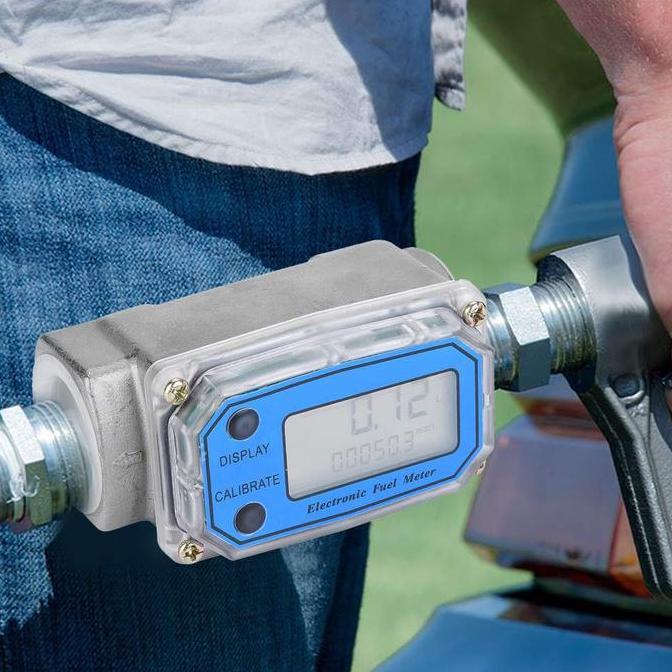 New Diesel Petrol Gasoline Indicator Sensor Pump Flow Meter - Promo