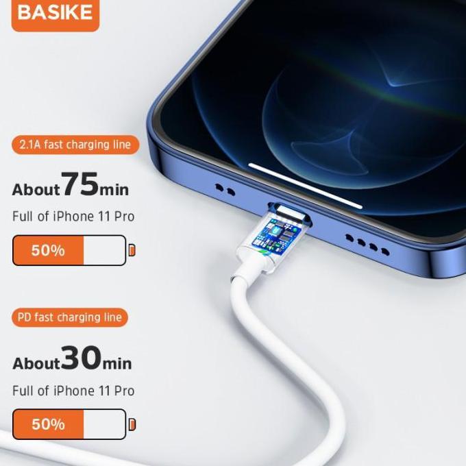 BASIKE Data Cable USB Type C to Lightning iPhone 20watt