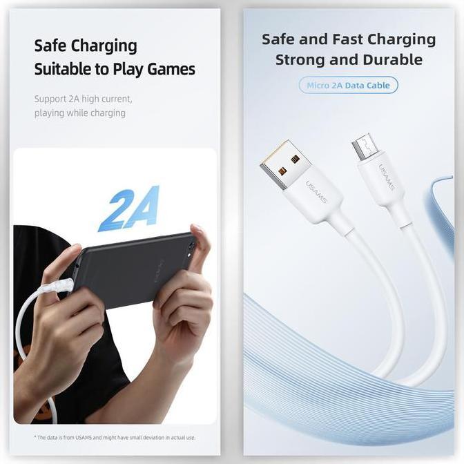 USAMS U84 Kabel Data USB Micro 2A