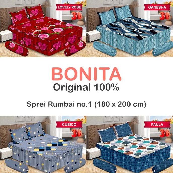 Sprei Rumbai King (180 X 200) (No.1) Bonita Premium