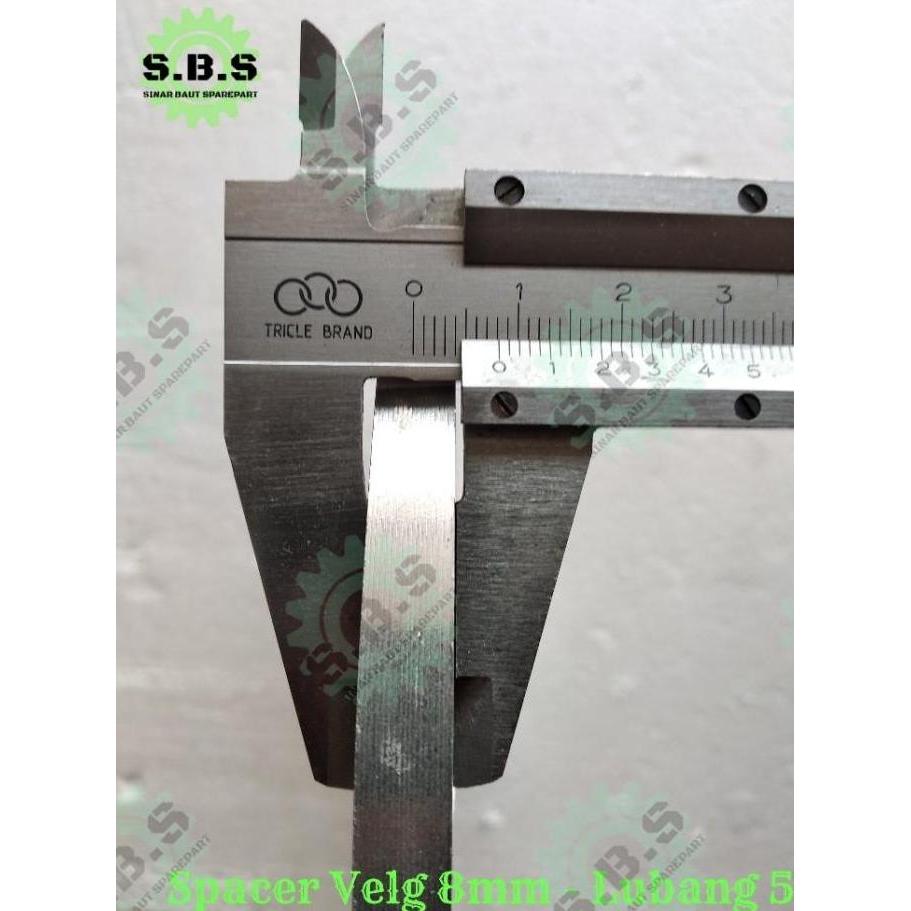 SPACER VELG MOBIL 5 LUBANG - TEBAL 8 MM