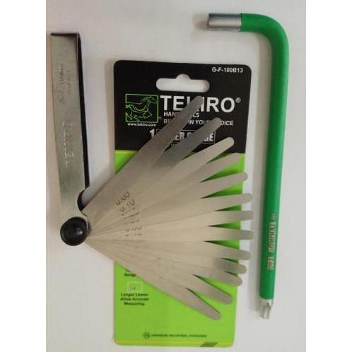 Feller Gauge + Kunci Stel Klep Tekiro - Kunci Setel Klep Motor TEKIRO